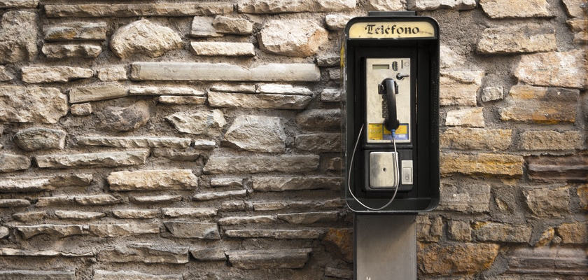 Old telephone techonology was costly for small business