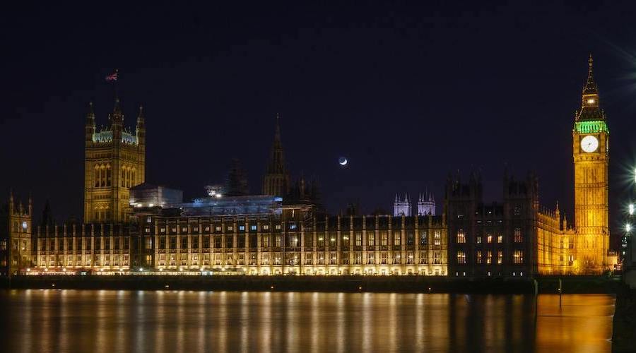 London at night